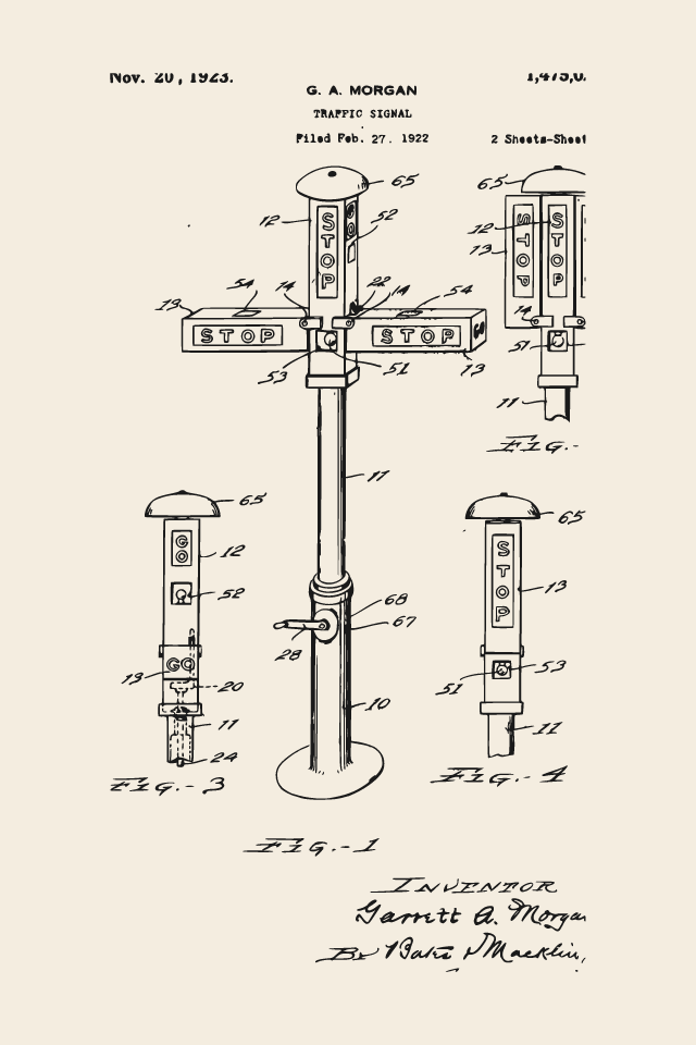 Morgan traffic signal print