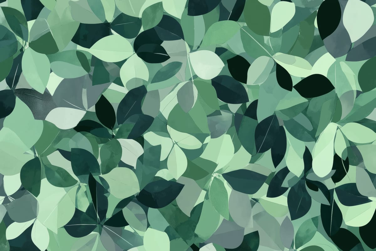Overlapping Leaves print