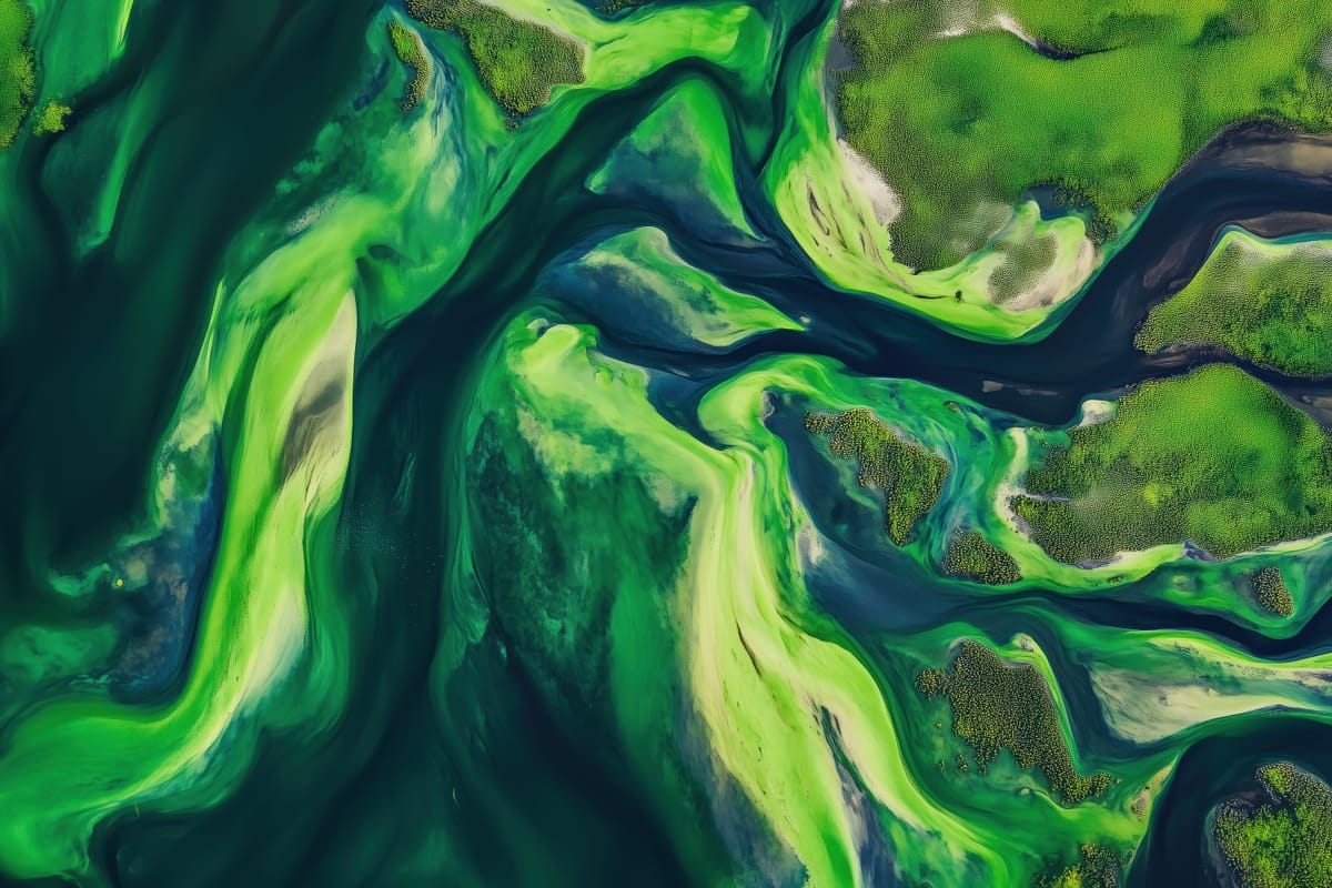 River Delta print