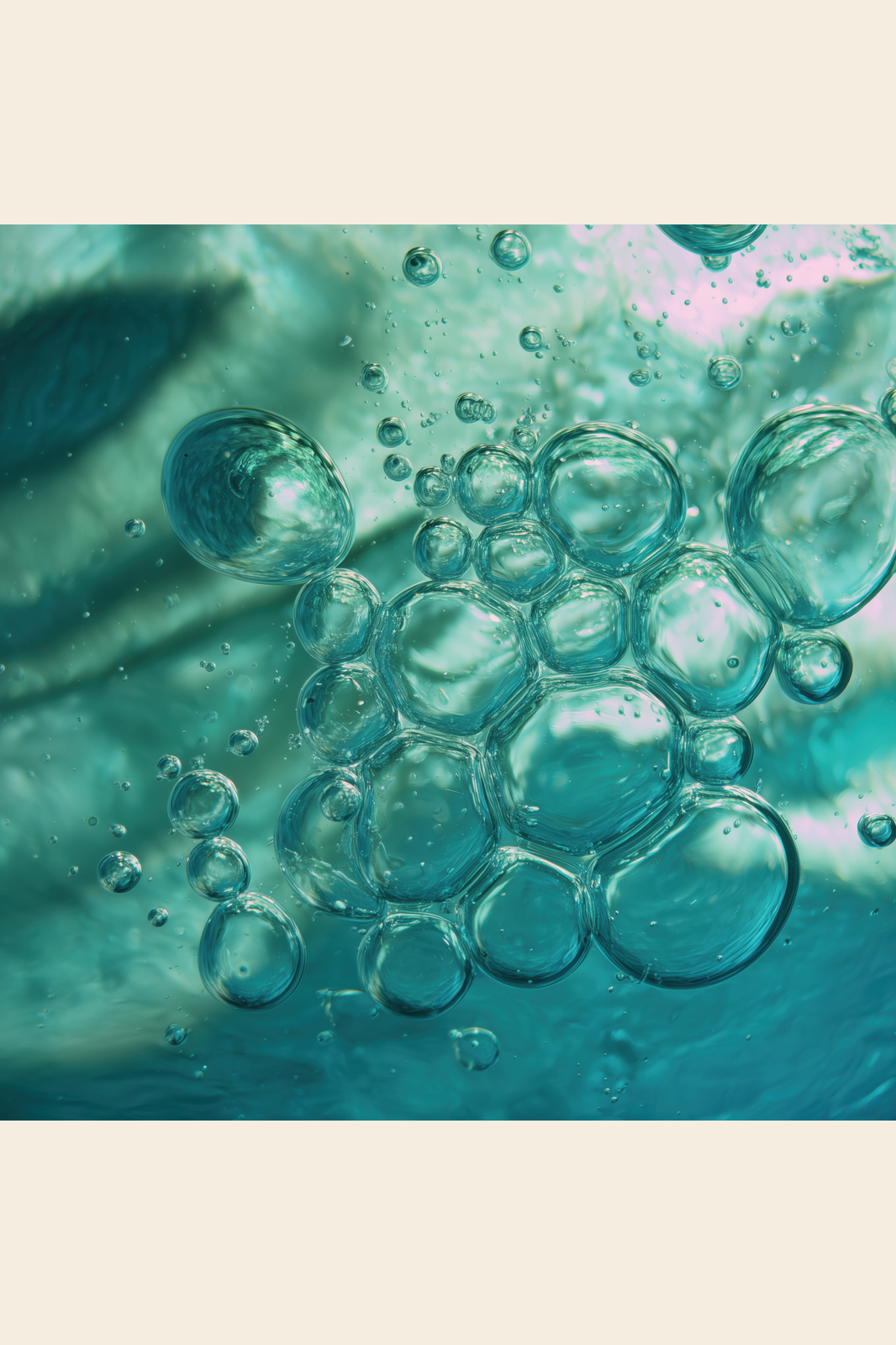 Aqua Bubbles print