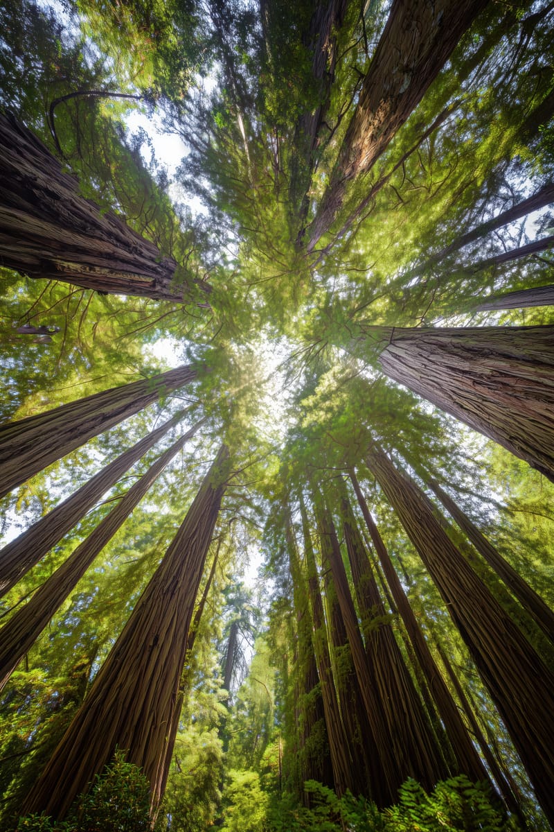 Towering Redwoods print