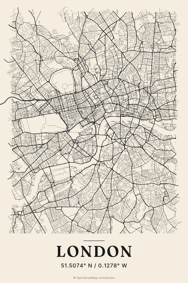 Your city map print