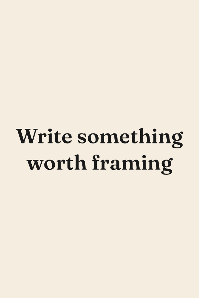 Your words print